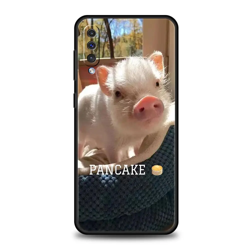 Funda de teléfono con pequeño cerdo rosa para Samsung A54 A52 A24 A14 A50 A70 A10 A40 A20S A20E A06 A12 A22 A34 A42 A32 5G A04s A16 - imagen 4