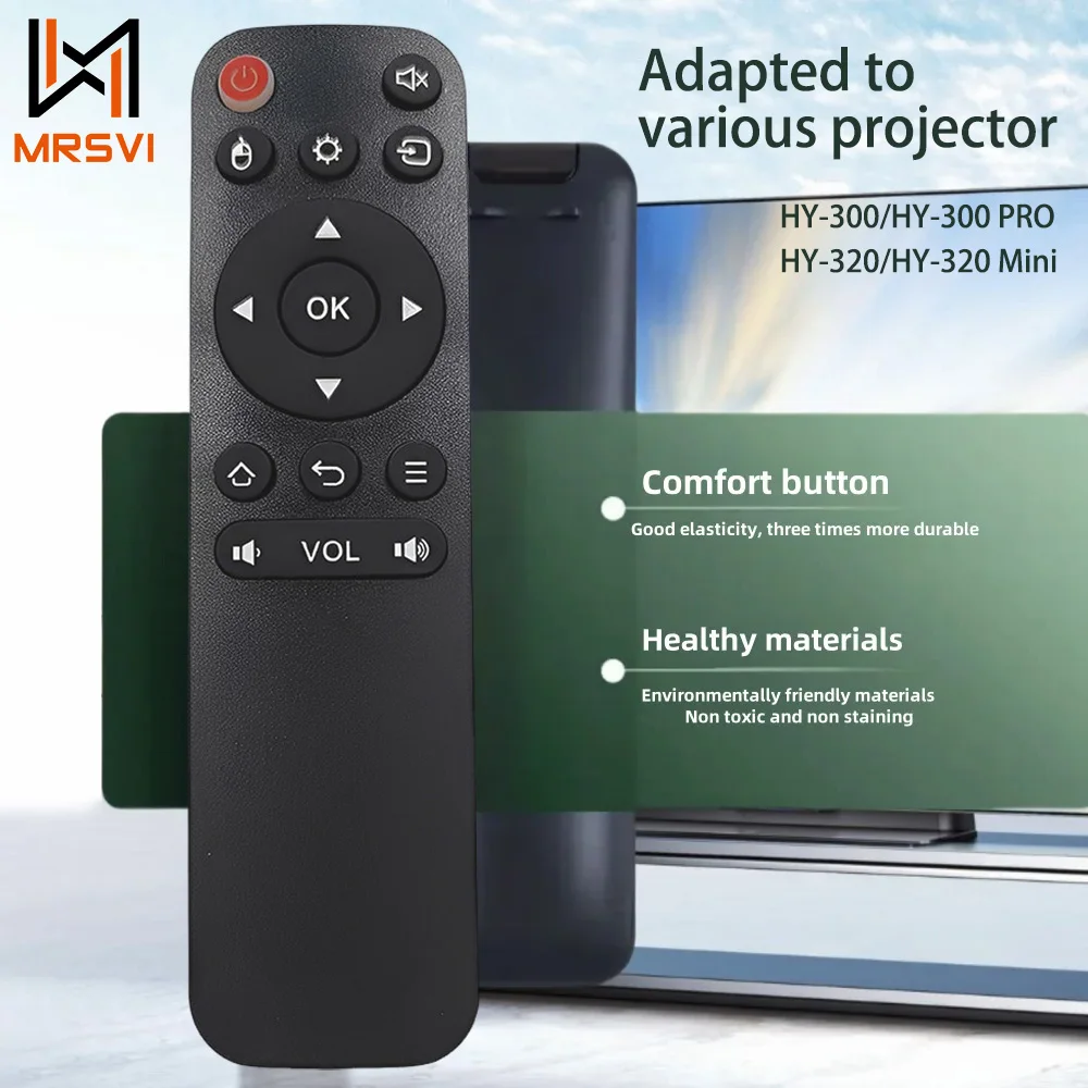 MRSVI Control remoto Original Universal HY320 con aprendizaje infrarrojo para proyector portátil HY-300 HY-320 HY-300 PRO