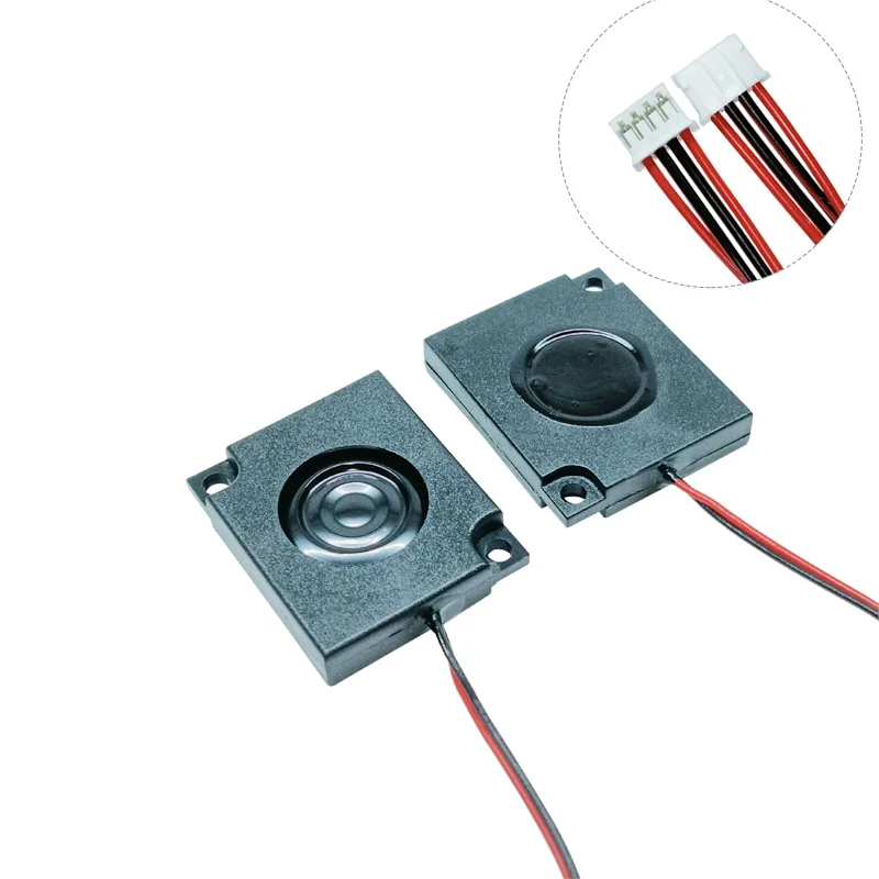 2 uds 8 Ohm 2W 2530 Audio caja cuadrada portátil altavoz fino timbre juguete reproductor de ordenador portátil 3025 Mini altavoz DIY para tableta - imagen 4