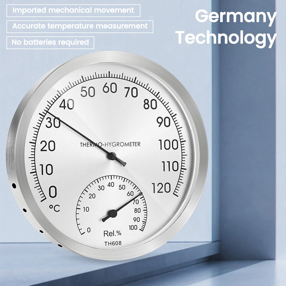 Monitor de temperatura y humedad 2 en 1, termómetro interior, higrómetro, medidor mecánico analógico para el hogar, habitación y oficinas