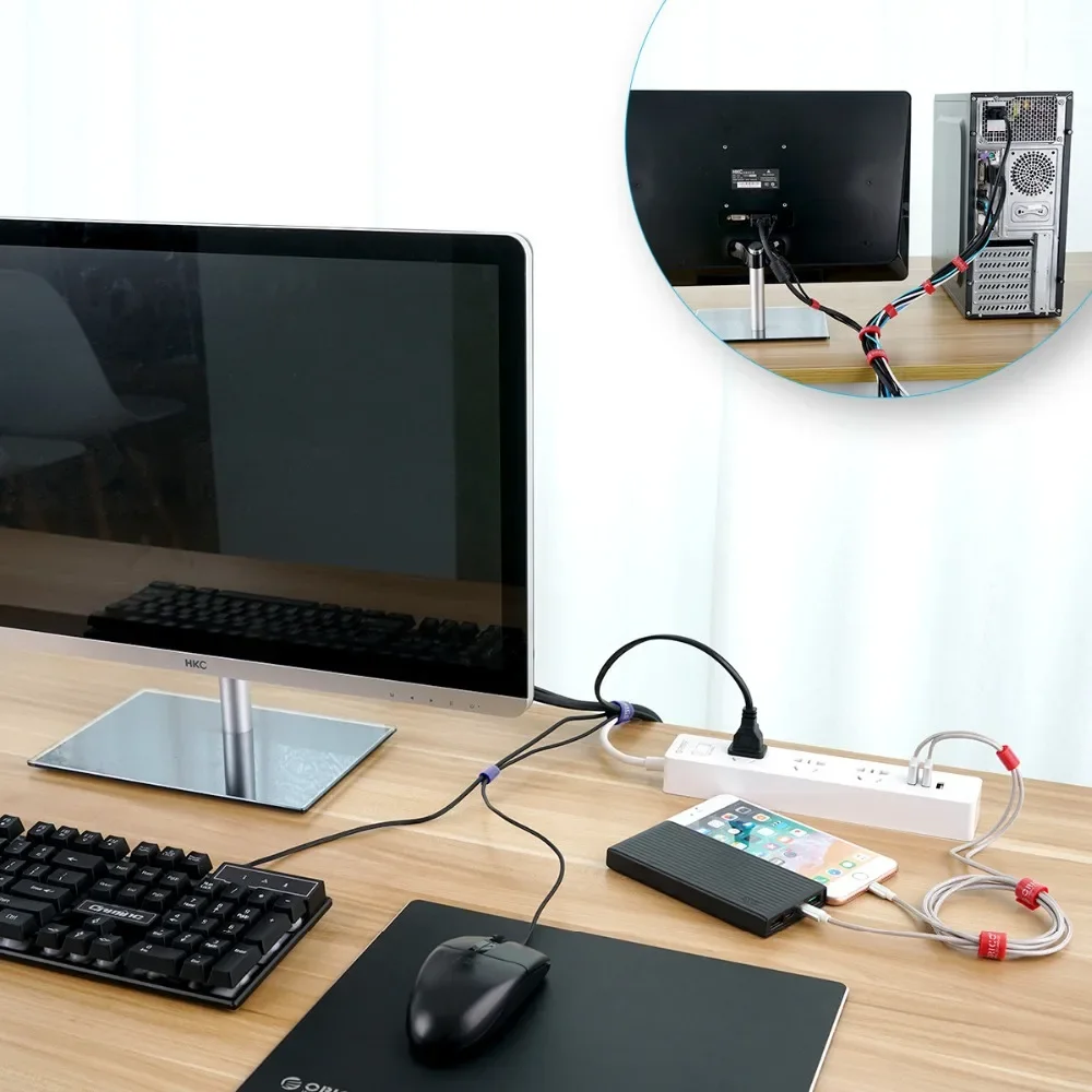 Orico-organizador de cables, enrollador de cables, soporte para auriculares, Protector de Cable, organizador de línea de Audio, accesorios para teléfono - imagen 5