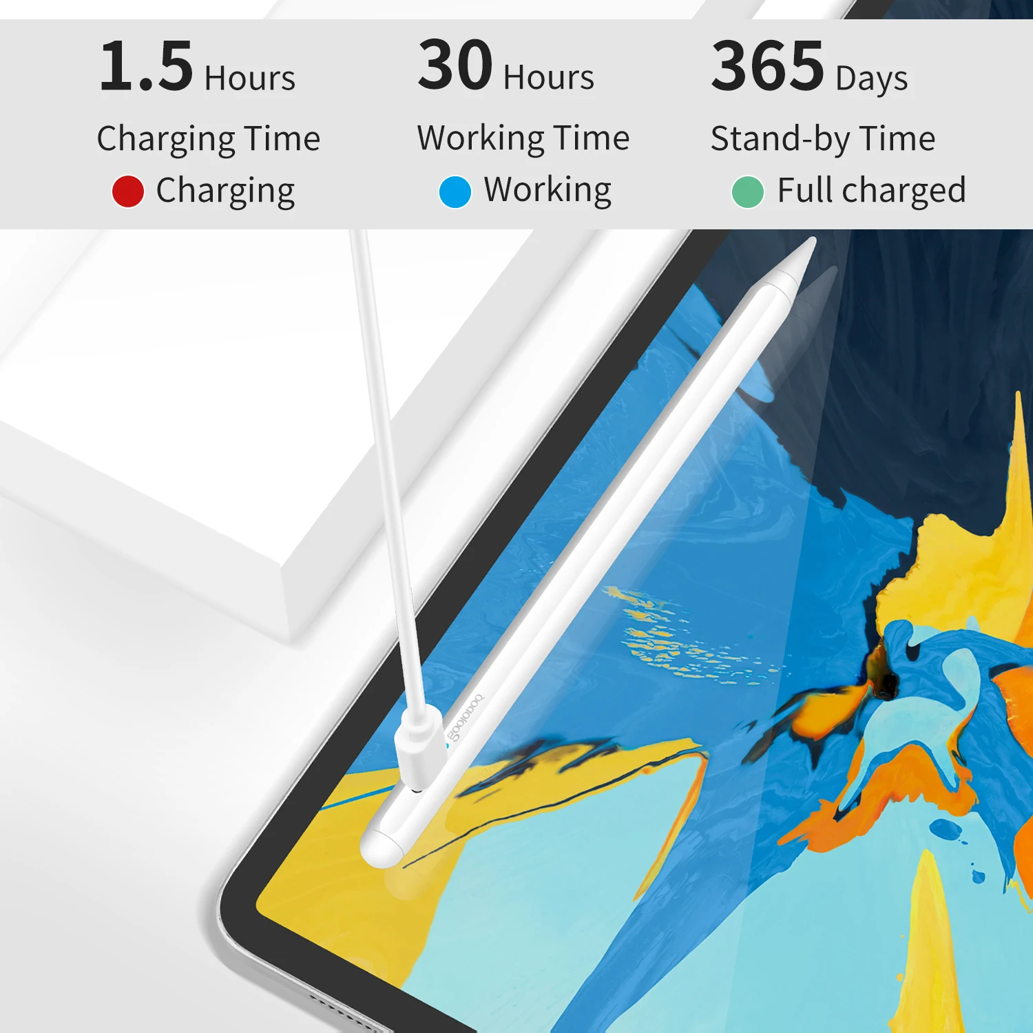Apple Pencil 2 Lápiz para iPad con Rechazo de Palma - imagen 2