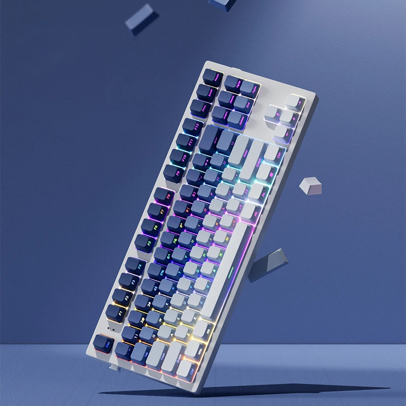 Whale of Dream OEM perfil PBT teclas de doble disparo 135 teclas lado impreso brillo a través de teclas para interruptores MX teclados para juegos - imagen 3