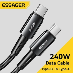 Cable USB-C 240W Carga Rápida 5A – Compatible Xiaomi Samsung Huawei MacBook iPad