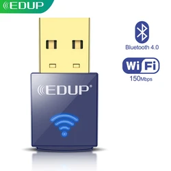 EDUP 8568 Adaptador WiFi USB 2.0 Bluetooth 4.0 para PC de Escritorio