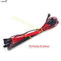 1pcs 10 ports 6.3mm