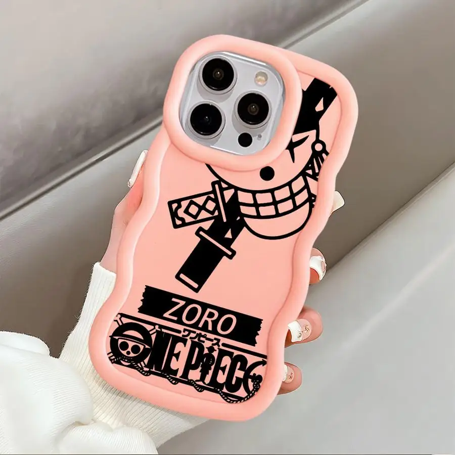 Funda de teléfono para Apple iPhone 16 16Pro Max 12 14 Pro 13 XS Max 11 7 8 Plus 15 TPU suave Anime Ones piezas Luffy - imagen 5