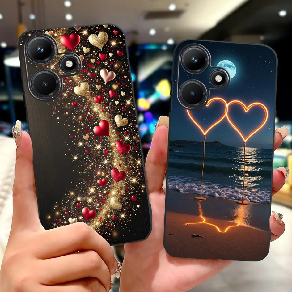 Funda silicona Infinix Hot 30 30i 4G – Flor suave antigolpes