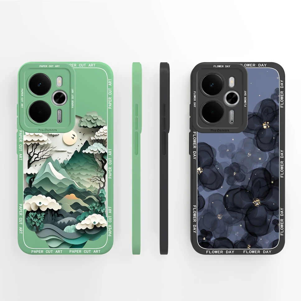 Para Realme 14T 5G Funda de teléfono lindo patrón de estrella suave silicona líquida carcasa de alta calidad para Realme14 Funda trasera a prueba de golpes - imagen 4