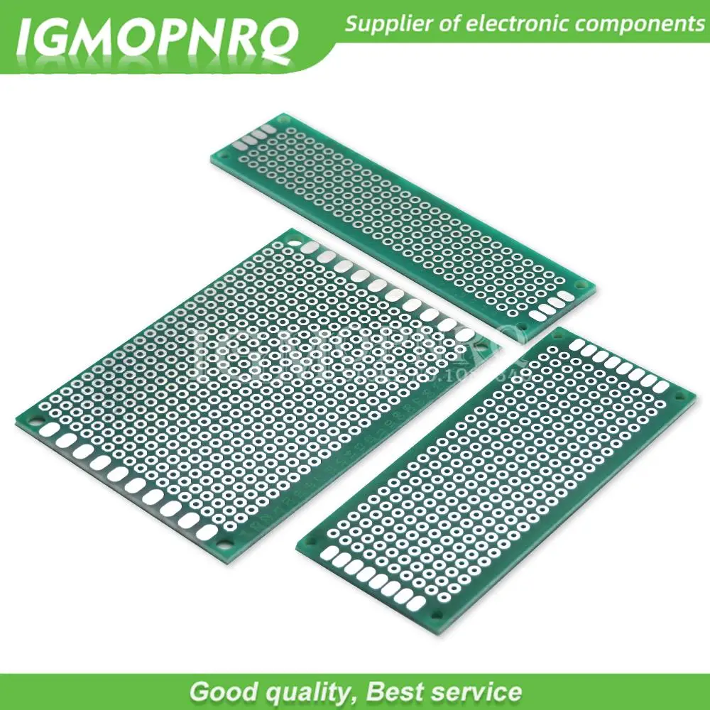 Placa PCB de prototipo de un solo lado, placa de circuito impreso Universal para Arduino, 2x8, 3x7, 4x6, 5x5, 5x7, 6x8, 7x9, 7x10, 8x12, 9x10, 9x15 CM - imagen 4