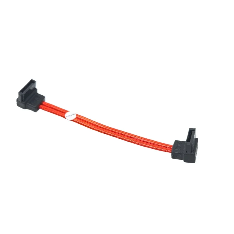 Adaptador de Cable SATA 2,0 3,0 de ángulo recto de 2 puertos, 90 grados, datos ultrasuave, 10cm para disco duro HDD SSD