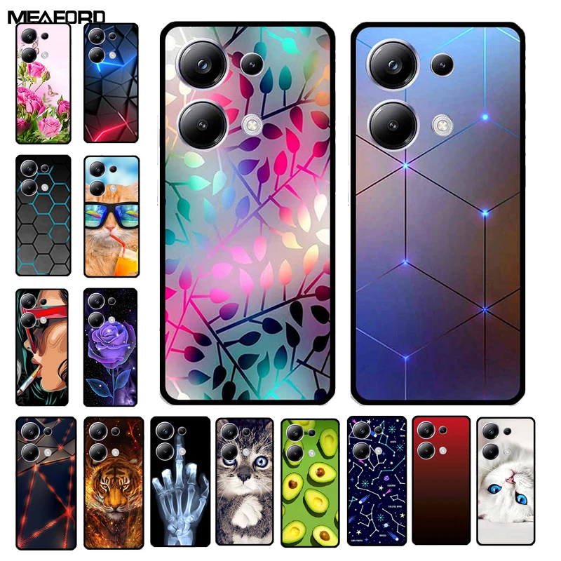 Para Poco X6 Neo / Poco X6 Pro / Poco X6 5G fundas de teléfono de silicona TPU suave y fresca a la moda para Xiaomi Poco X6 Pro 5G funda trasera