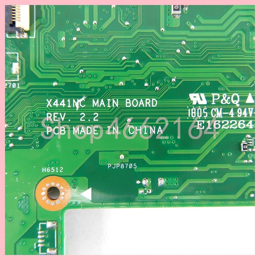 Placa base para ordenador portátil X441NC N3350 N4200 CPU 4GB RAM UMA/DIS para For Asus X441NC F441NA A441NA X441NA K441NA placa base 100% prueba OK - imagen 5