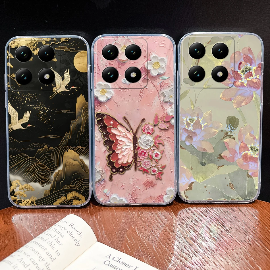 Para Xiaomi 15T 14T Pro Funda de teléfono encantadores patrones de peces suave TPU parachoques de silicona transparente para Xiaomi 15TPro 14 T Funda ligera - imagen 4