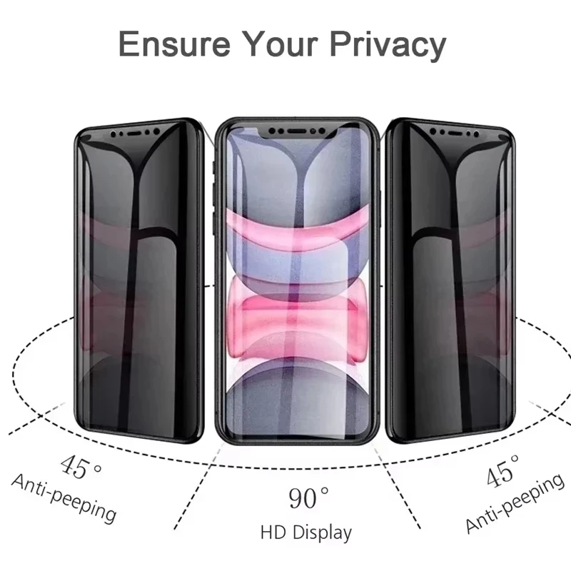 Protector de pantalla de privacidad de cerámica mate, 5 uds., para Xiaomi Redmi Note 13 Pro 5G 12 11 10 9 8 13C 12C 11A 10C 10A 9A 9C 9T, película suave - imagen 3