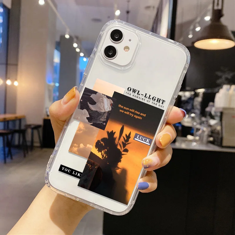 Fundas de teléfono Sunset para iPhone 14 Pro Max, funda protectora de silicona para iPhone 14 13 12 11 Pro XS Max XR 6 7 8 Plus SE 2020