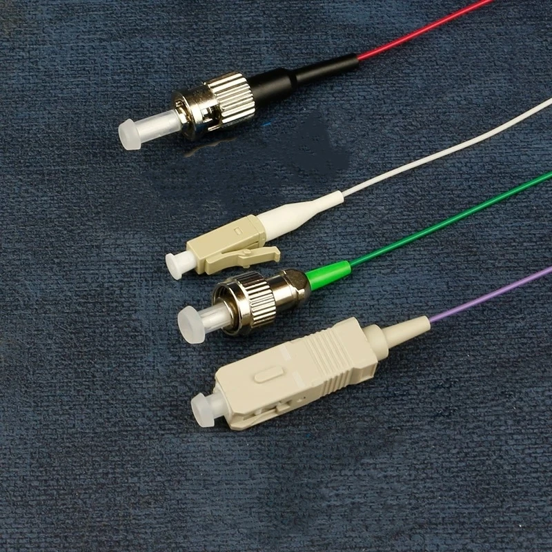 Puente de fibra corta de 0,1 m 20/30/10cm 10 Uds OM1 OM2 OM3 cable de fibra óptica de un solo núcleo SC a FC-SC-LC-ST fibra trasera FTTH ELINK - imagen 2