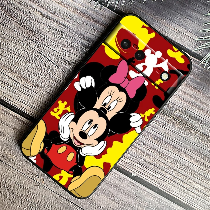 Disney-funda de silicona negra a prueba de golpes para teléfono, carcasa de TPU de lujo para Google Pixel 9, 8, 7A, 7, 6A, 6, 5A, 5, 4, 4A, XL, 5G - imagen 3