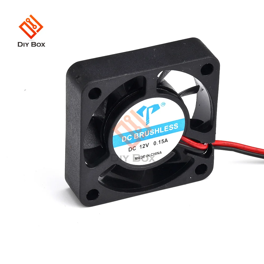 Ventilador Turbo de refrigeración, piezas de impresora 3D sin escobillas, 2 pines, 5V, 12V, 24V, CC, extrusora, pieza de soplador, ventiladores de plástico negro, 4cm, DC4010 - imagen 4