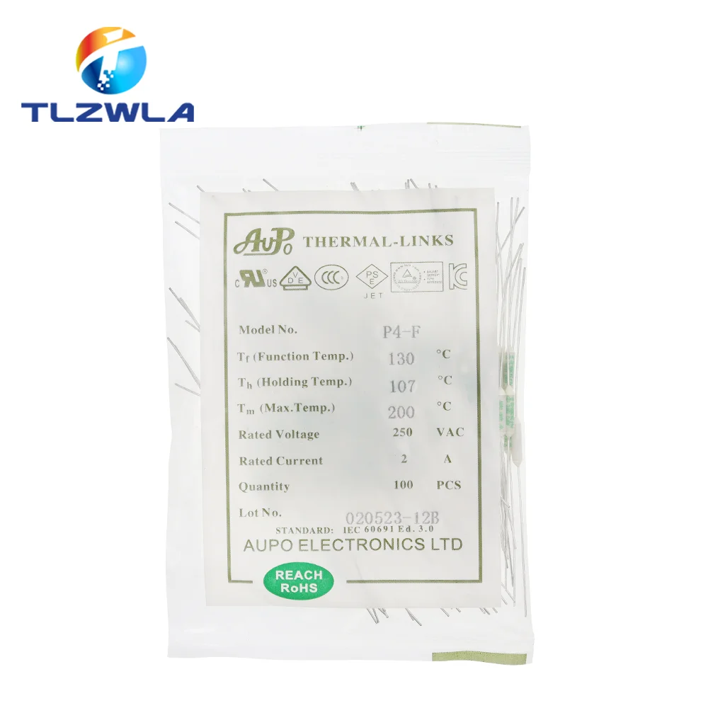 Fusible de temperatura JET RF AUPO 1A 2A 3A 5A 250V 84/102/115/125/130/135/145/150C grados - imagen 5