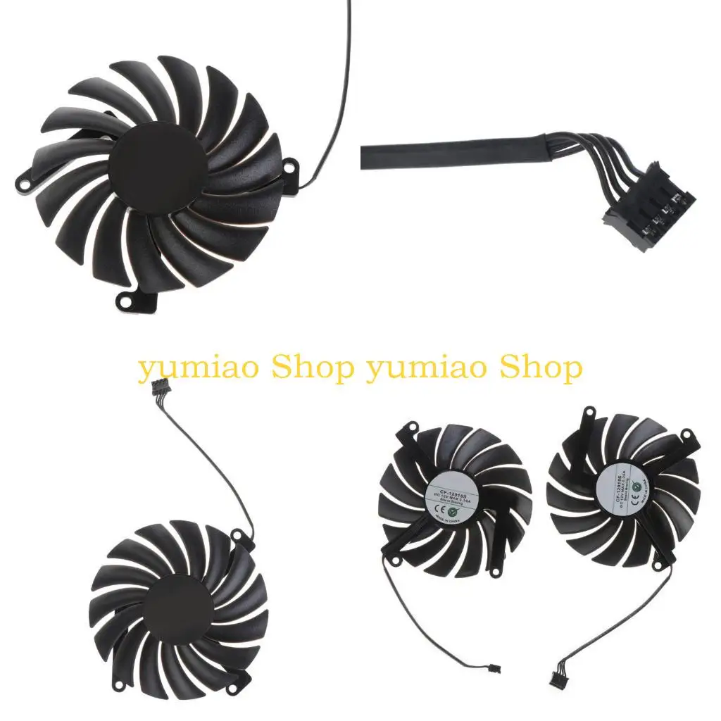 587b Ventilador enfriamiento tarjeta gráfica CF-12915S para 3080 RTX3070 3060TI RTX3060 Ventilador GPU
