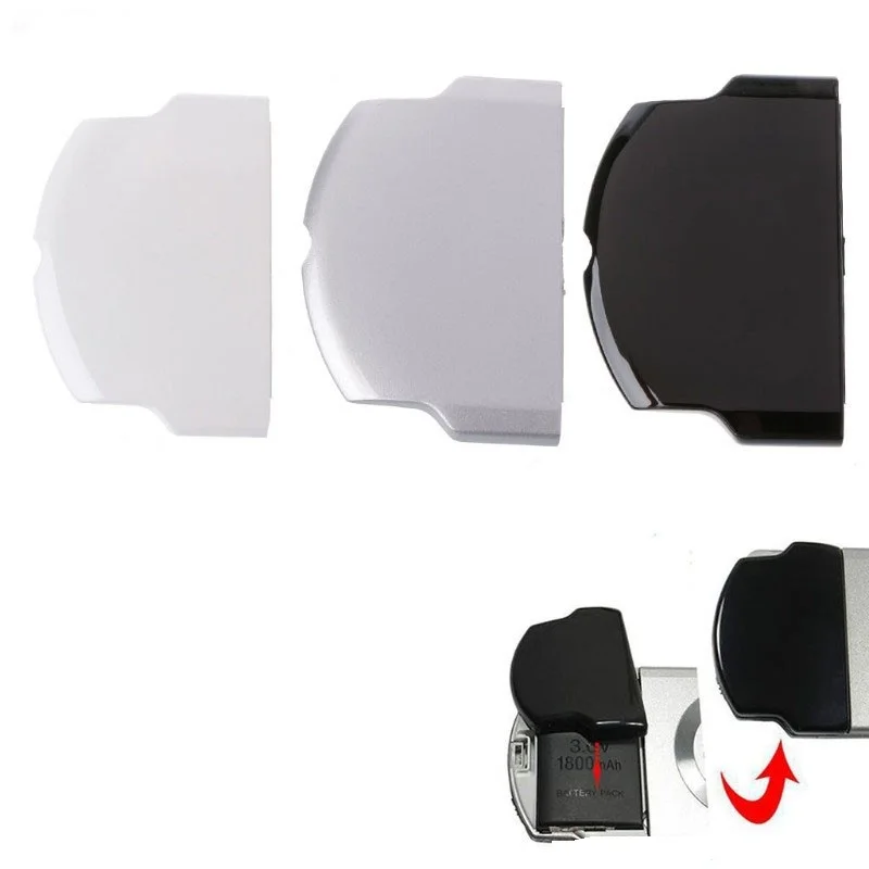Funda trasera para puerta de batería delgada, color blanco y negro, para Sony PSP 3000 2000 - imagen 3