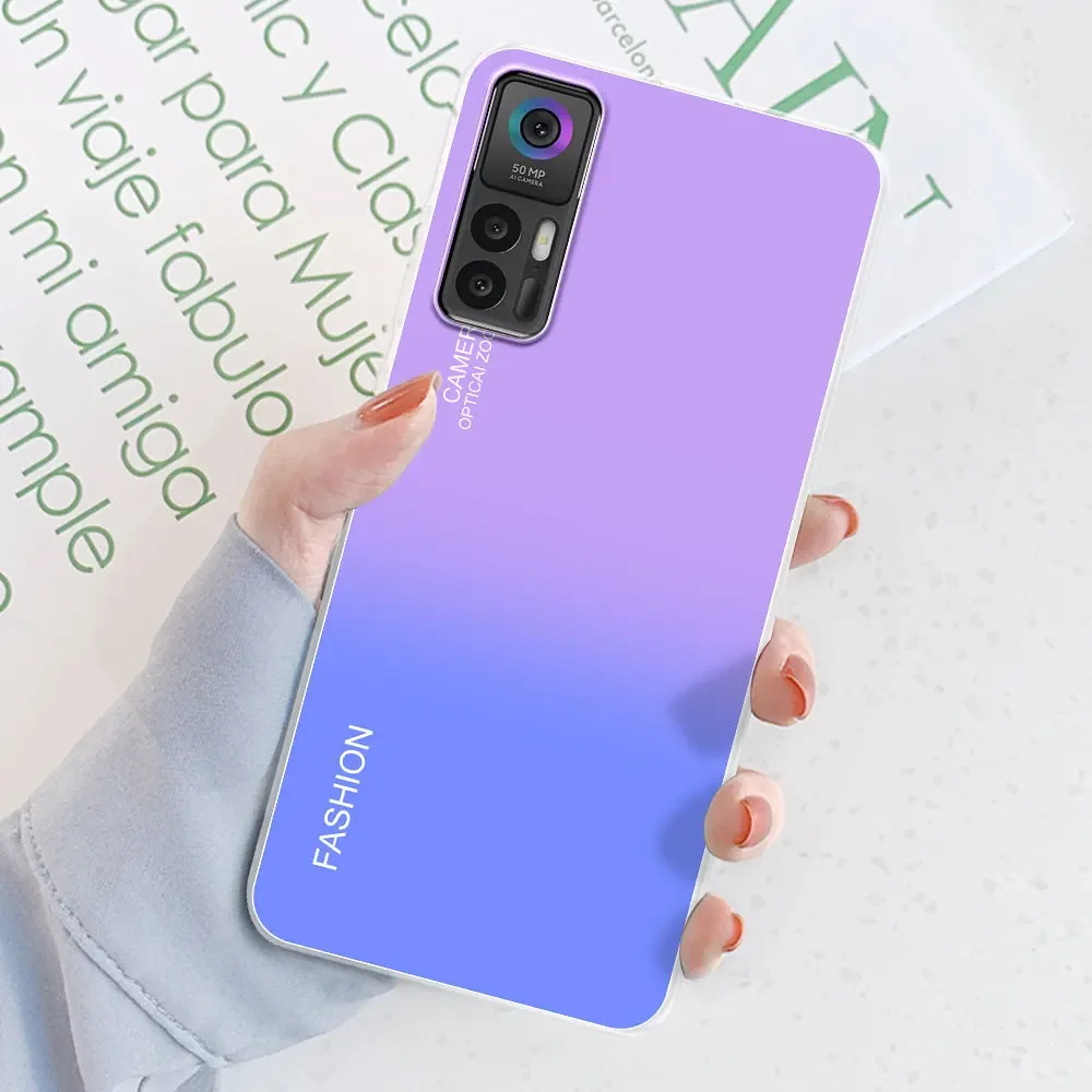 Para TCL 30 Plus funda para TCL 30 5G estampado de flores funda de teléfono suave de silicona transparente funda parachoques para TCL 30 30 + Fundas - imagen 5