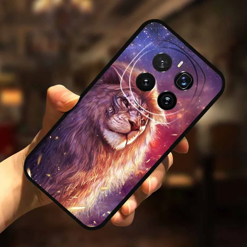 Para Honor Magic 7 funda 7Pro gato pintado colorido borde suave silicona negro Para Honor Magic7 Pro contraportada Magic7 5G Para - imagen 4