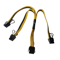 Cable Divisor Energía 8 Pines a 3 Puertos PCIe 16 y 18 AWG