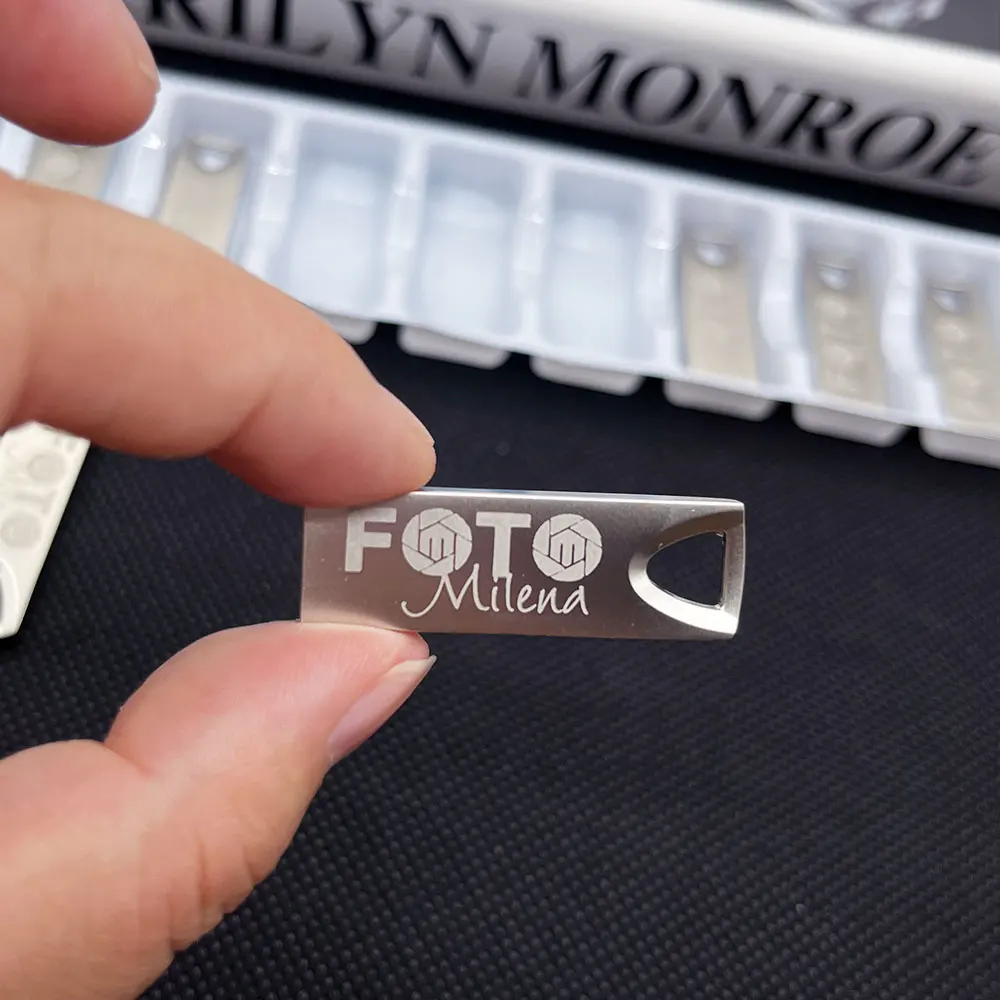 30 unids/lote, memoria USB de Metal con logotipo personalizado gratis, 1GB, 2GB, 4GB, 8GB, 16GB, memoria Flash de música, memoria de 32GB, regalo de empresa, disco en U - imagen 4