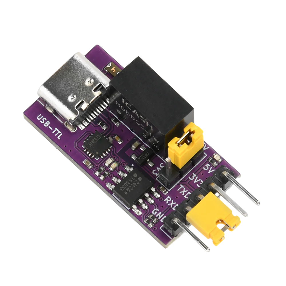 CH343 USB aislado a TTL DC 3,3 V/5 V puerto serie comunicación aislada 6Mbps UART módulo de descarga tipo C - imagen 3