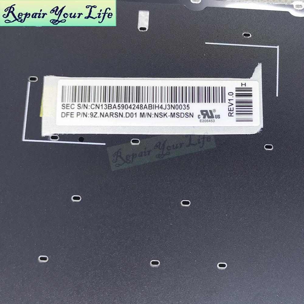 Teclado inglés para ordenador portátil Samsung NP800G5M 800G5M 8500GM 810G5M NP800 BA59-04248A teclados blancos 9Z.NARSN.D01 NSK-MSDSN - imagen 5