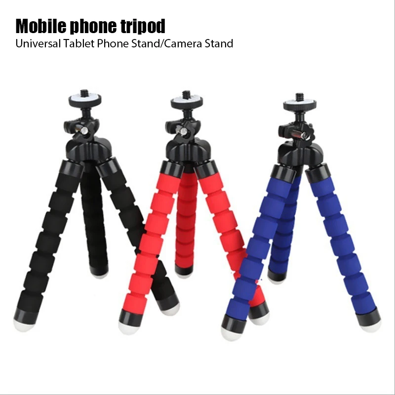 Trípode para teléfono portátil: mini soporte ajustable para pulpo con soporte de clip para teléfonos inteligentes y cámaras - imagen 3
