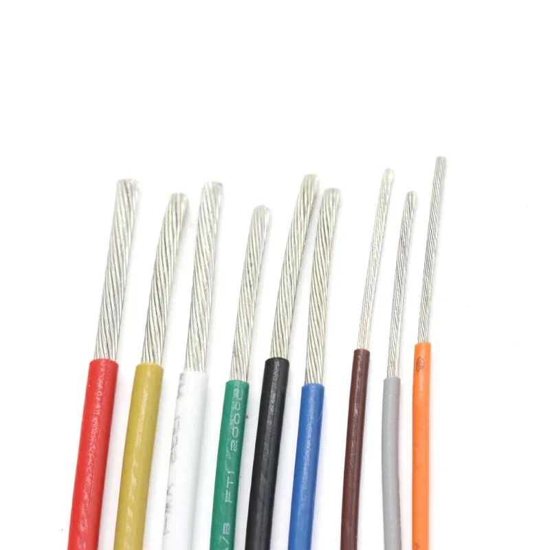 Cable de plástico PTFE UL1332 FEP para impresora 3D, Cable electrónico de alta temperatura, 28/26/24/22/20/18/16/14/13/12/10AWG, 5/10M - imagen 3