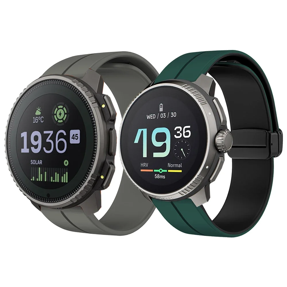 Correa de reloj con hebilla magnética para Suunto Ocean/RACE S/Correa de silicona Vertical para Suunto 5 9 Peak Pro, correa de repuesto - imagen 3