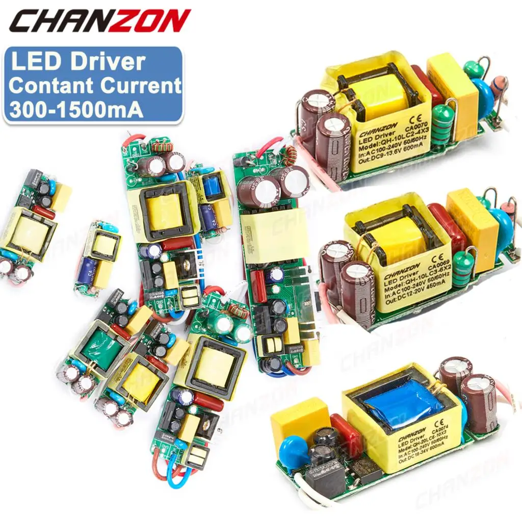 Controlador Led de corriente constante, fuente de alimentación de 6W, 10W, 20W, 36W, 50W, 300MA, 600Ma, 900Ma, 1500Ma, transformador de aislamiento de CA y CC - imagen 2