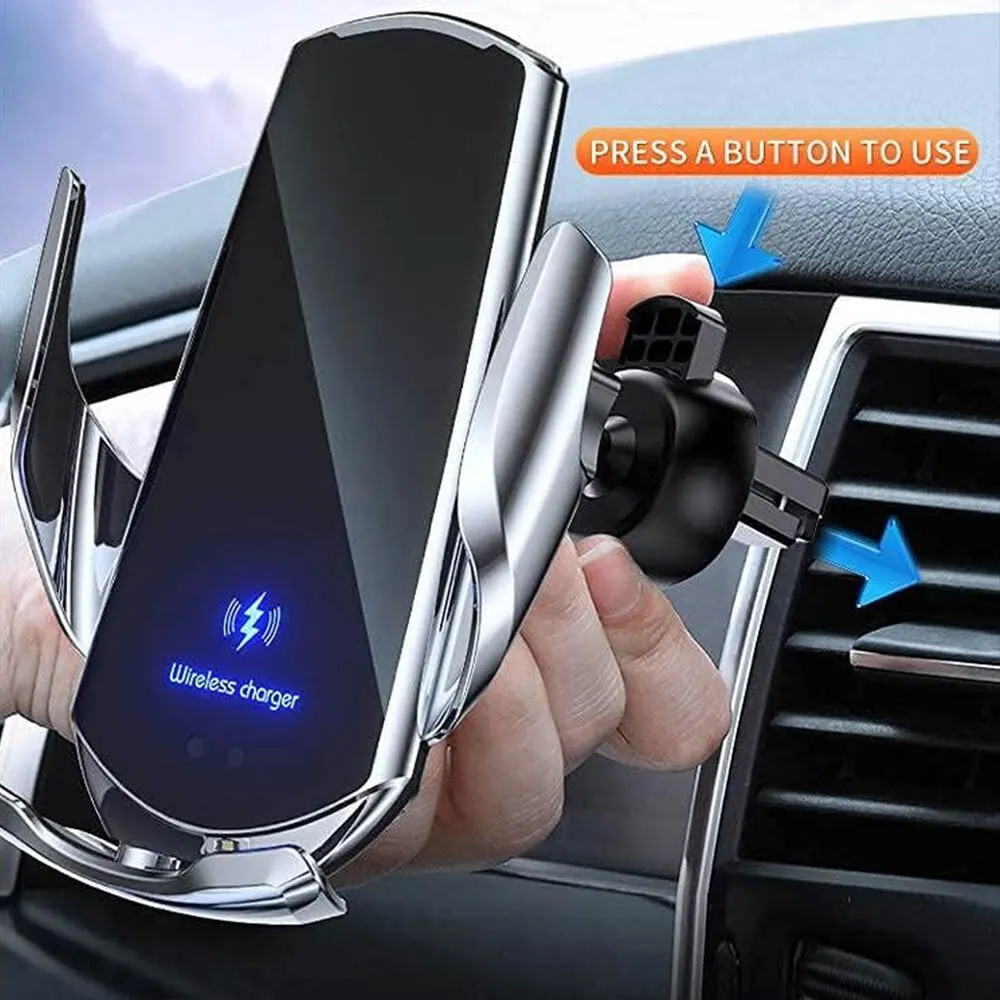 Cargador inalámbrico para teléfono de coche con Sensor inteligente Q3, soporte para teléfono de coche con sujeción automática de carga rápida de 15W para iPhone y todos los Qi habilitados para Android - imagen 5