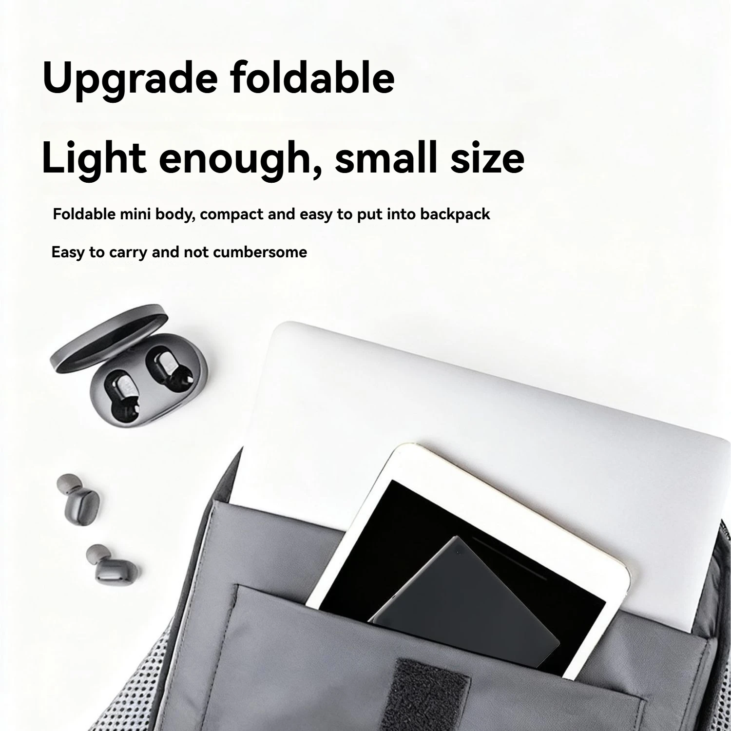 Teclado Bluetooth de triple pliegue, ultrafino, portátil, para IPad, Touch Pad, portátil, inalámbrico, teclado numérico plegable, accesorios de regalo - imagen 5