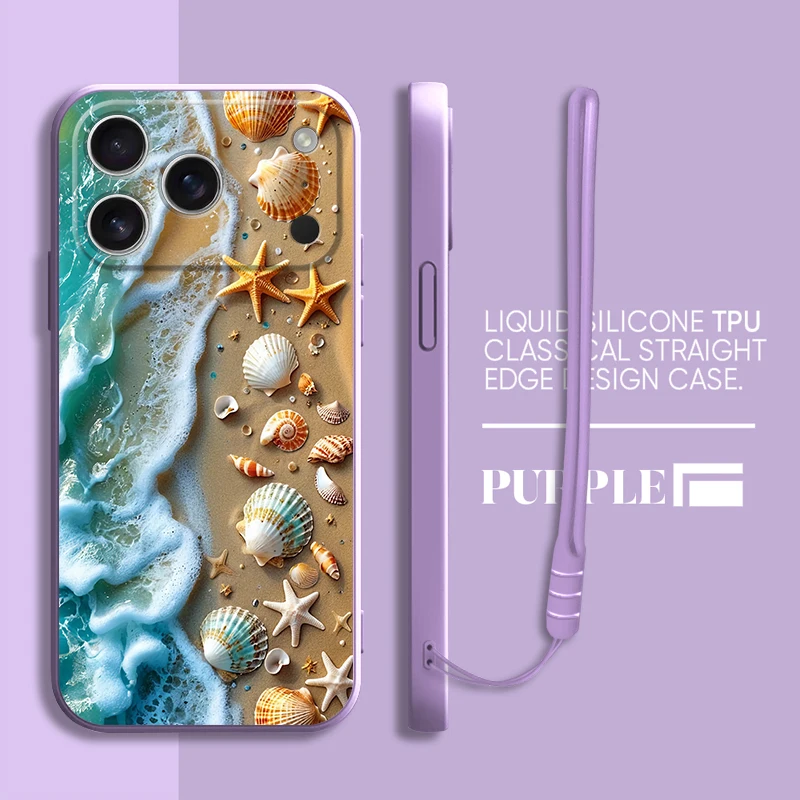 Funda suave para teléfono Apple iPhone XR 17 Air 7 8 16 14 15 Plus XS 11 12 13 Pro Max 16e Marinc Life cangrejos langostas - imagen 3