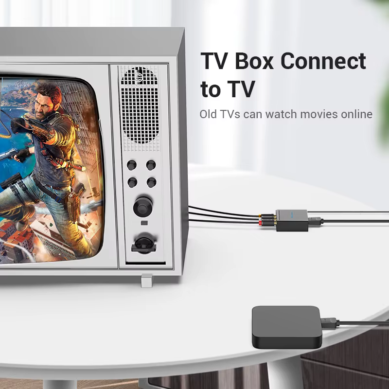 Vention Adaptador HDMI a RCA/AV – 1080P - imagen 2