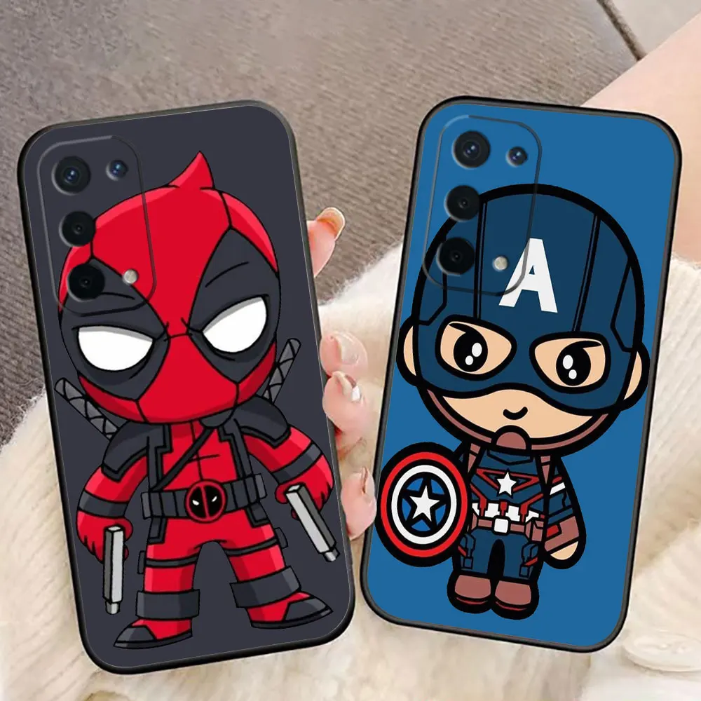 Funda de teléfono Iron Man Spider-Man Deadpool Groot para OPPO A15 A16 A17 A31 A38 A54 A55 A57 A58 A60 A73 A74 A76 A78 A93 A94 A98 - imagen 3