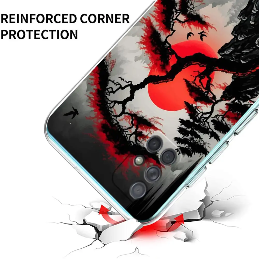 Funda para Samsung Galaxy A13, A23, A33, A53, A73, 5G, A51, A71, A21S, A12, A11, A31, A41, A01, A03s, A52, A32, A22, Samurai japonés Bushido - imagen 4