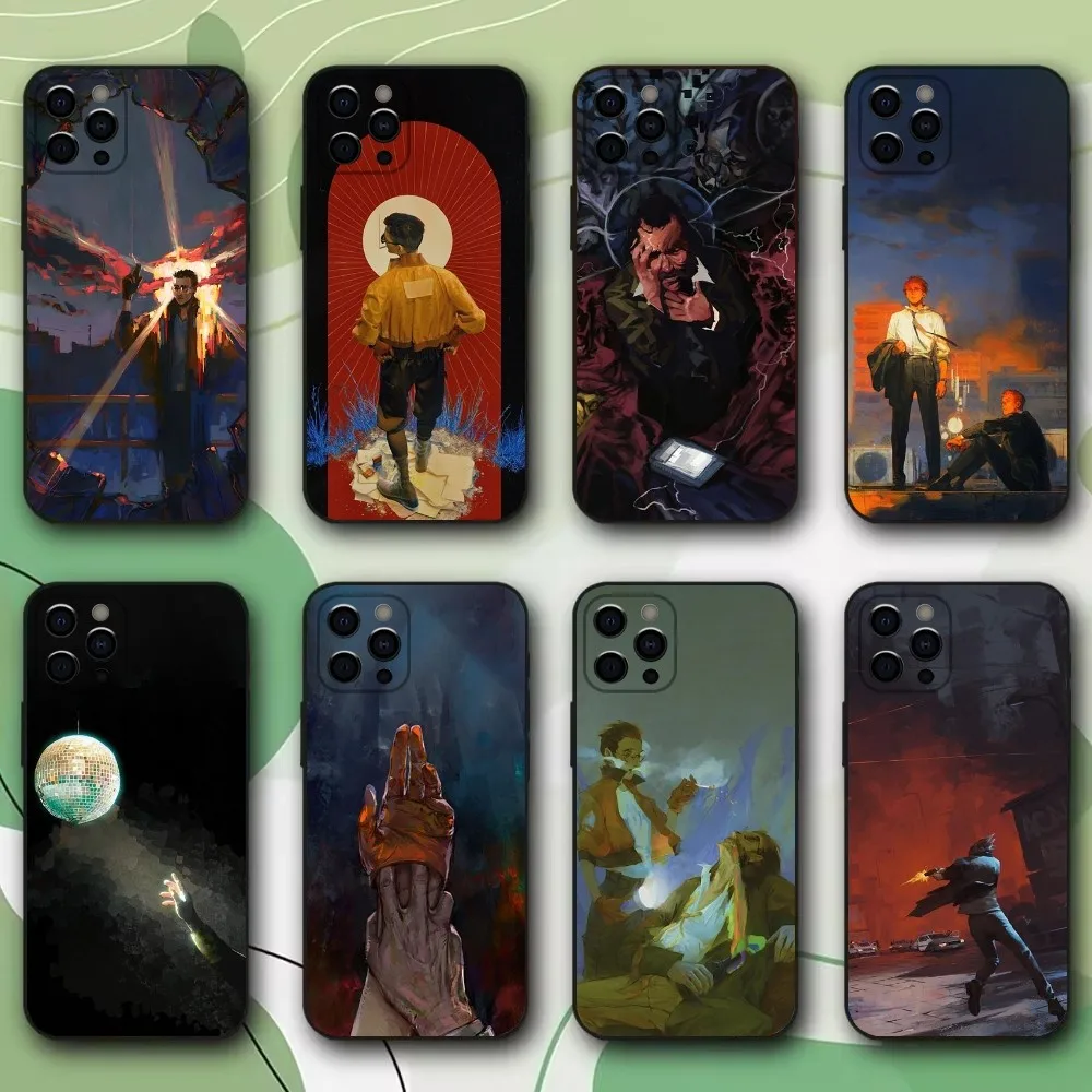 Funda de teléfono para Apple, carcasa negra suave para Apple iPhone 15,14,13,12,11,Pro,X,XS,Max,XR,Plus