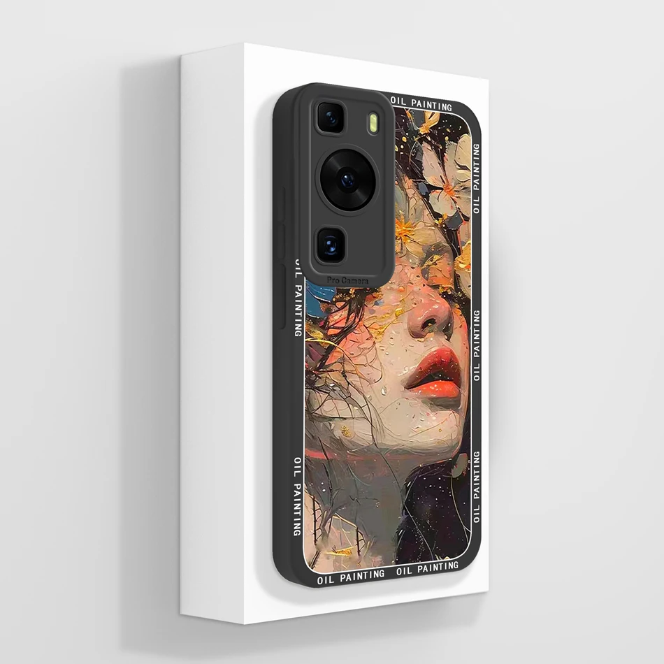 Para Huawei P60 Pro Art Case mariposa Rosa suave cubierta de silicona líquida para Huawei P 60 Art P60Pro parachoques protector anticaída - imagen 5