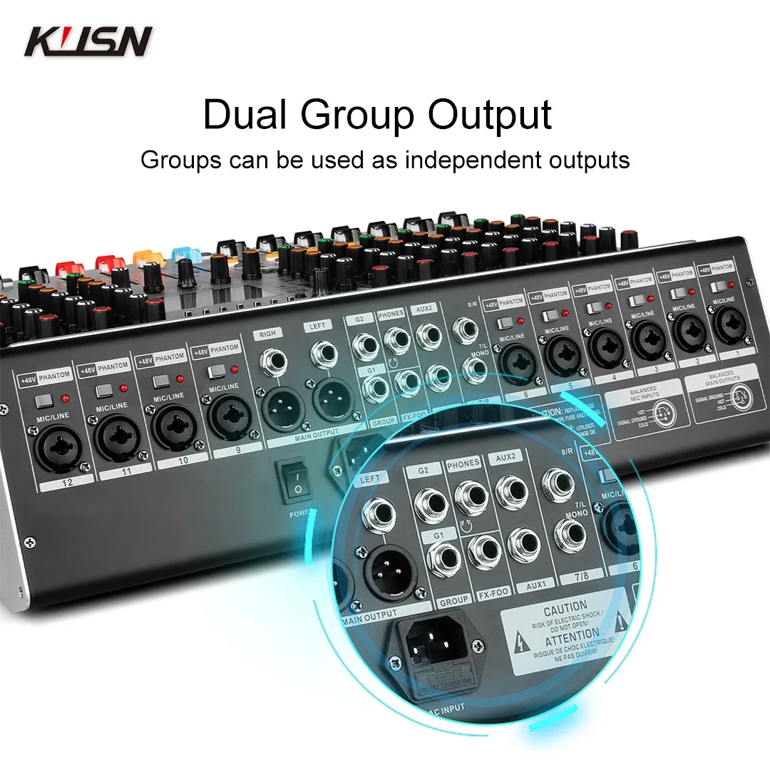 Mezclador Digital de 8 canales 99 DSP, consola mezcladora de Audio profesional, Mini mezclador de sonido, consola Soundcraft con Bluetooth, MP3, USB - imagen 4