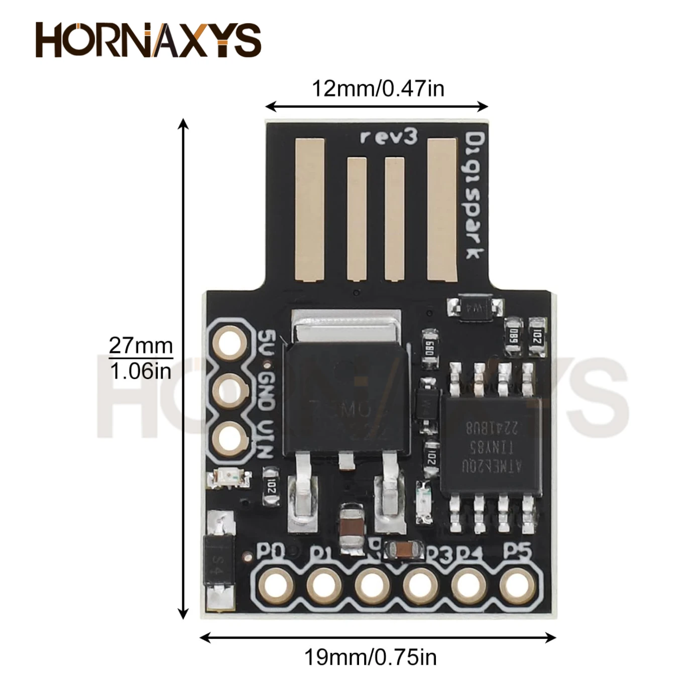 1/3/5/10 uds/ATINY85 Digispark Kickstarter Micro Placa de desarrollo módulo TINY85 para Arduino IIC I2C USB - imagen 2