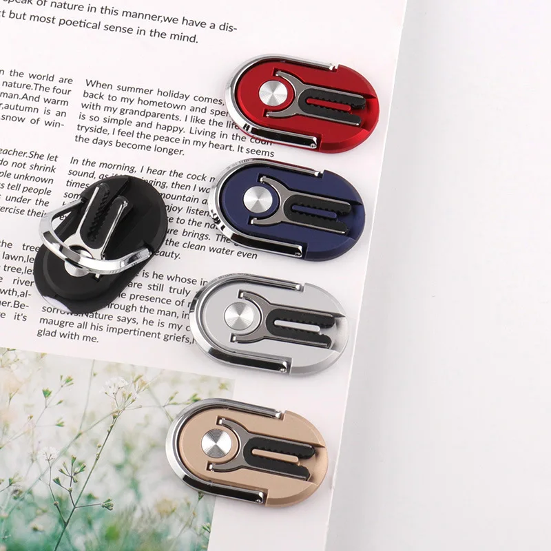 Soporte Universal de Metal de lujo extremadamente fino para teléfono móvil, pegatina trasera, soporte para teléfono, soporte para anillo de dedo, accesorios - imagen 4