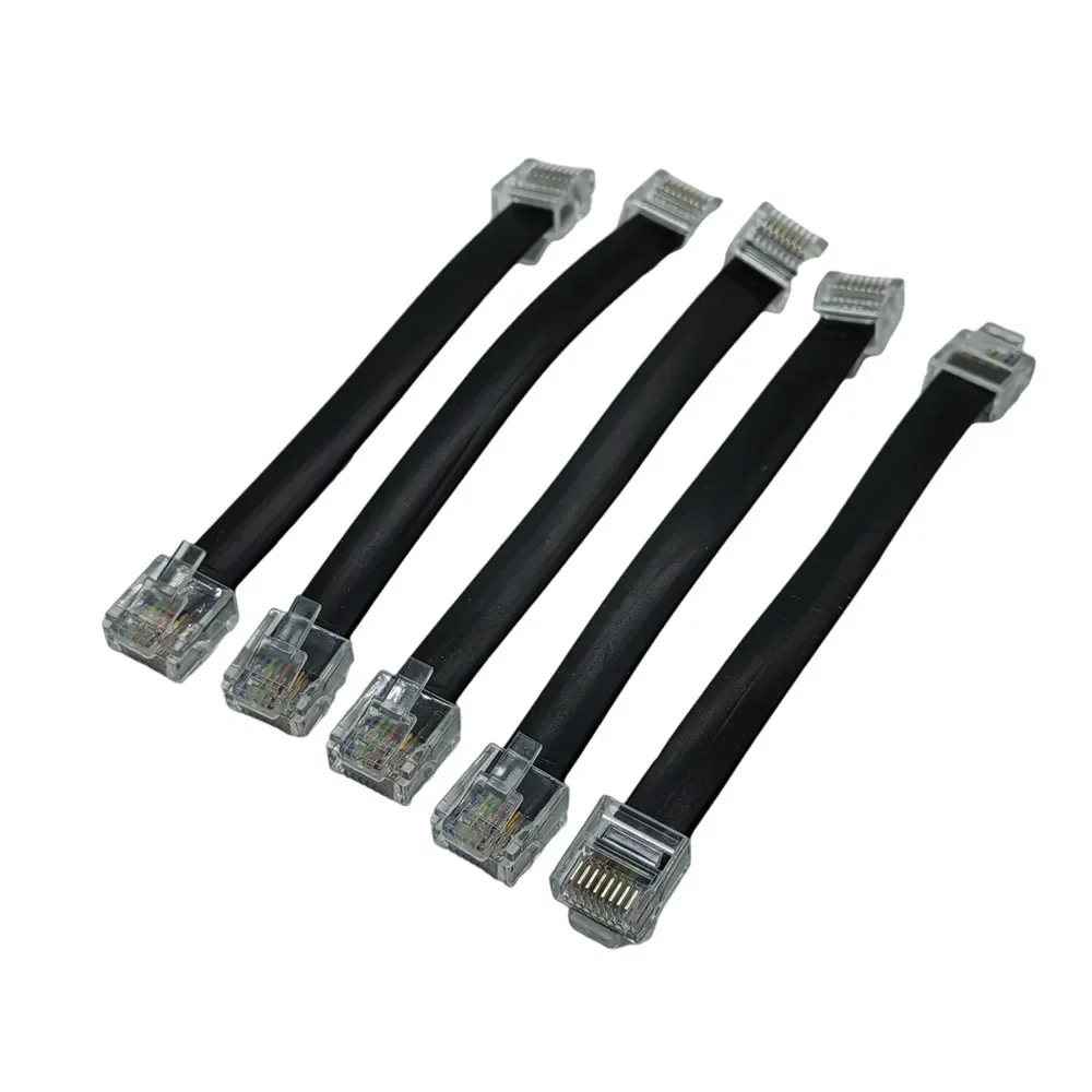 10cm 20cm 30cm 60cm 1m 1,5mCable 8P8C Cable plano de red Ethernet UTP RJ45 parche LAN cable Color negro/gris - imagen 3