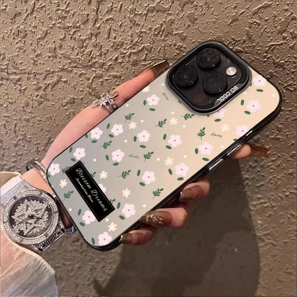 Funda con patrón de flores para Tecno Spark 40 Pro Plus + Spark 40 Pro, parachoques a prueba de golpes para Tecno Spark 40 4G, fundas de teléfono IMD plateadas - imagen 5