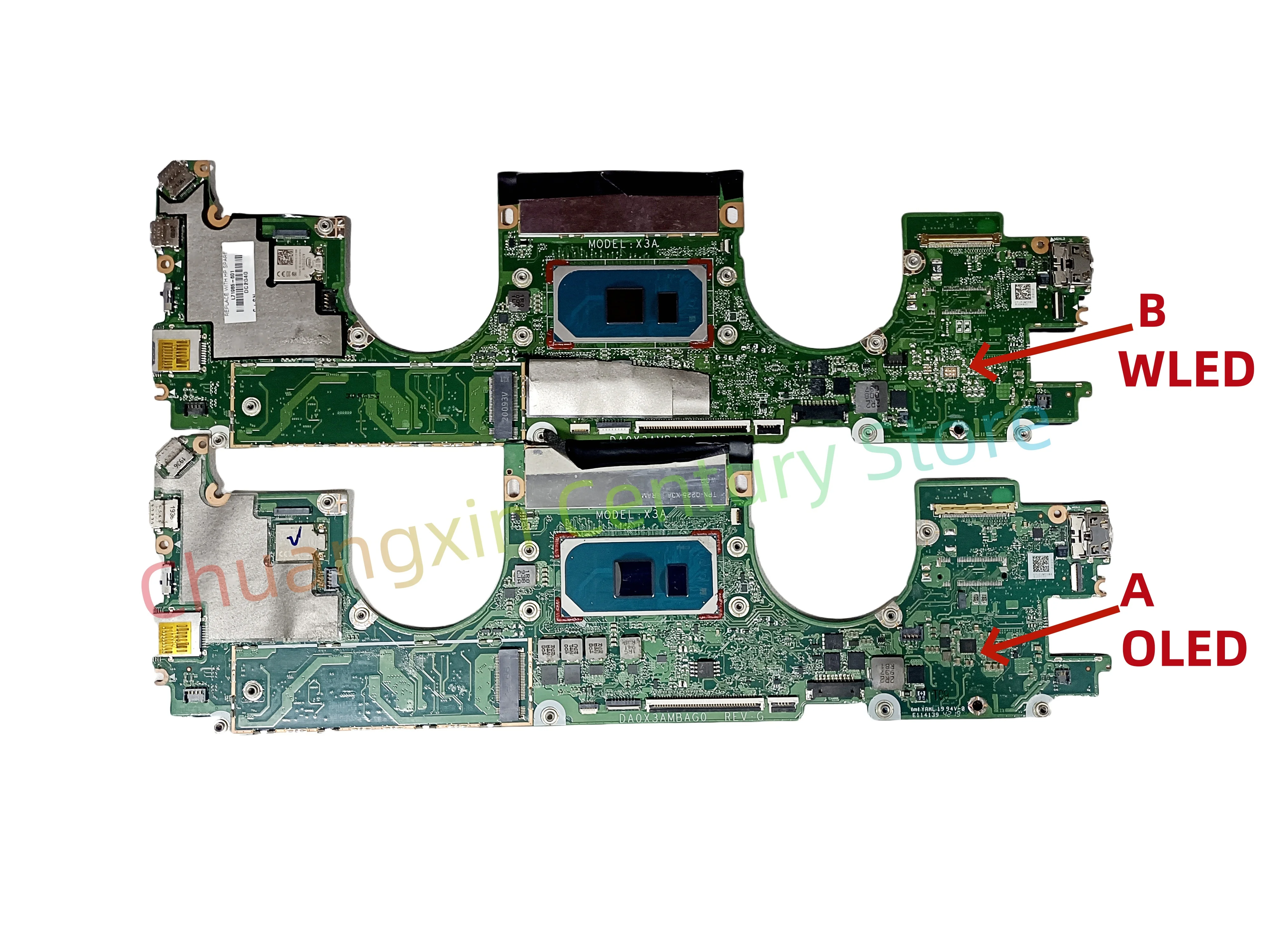 Placa base DA0X3AMBAG0 para CPU de ordenador portátil HP Spectre x360 13-AW: I5-1035G4 I7-1065G7 RAM: 8G/16G 100% probado con éxito - imagen 3